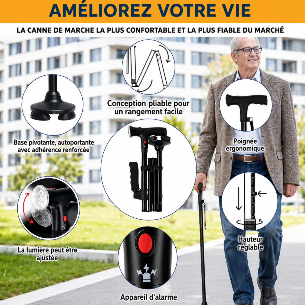 Canne de Marche Pliable Vyroxs™